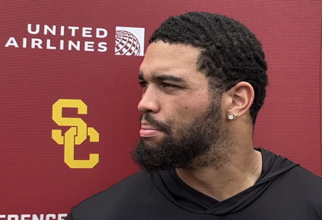 WATCH Video Interviews With QB Caleb Williams And USC Offensive