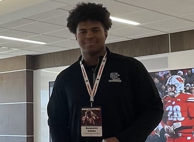 Wisconsin Hosted 2026 Offensive Lineman Benjamin Eziuka Earlier This Week