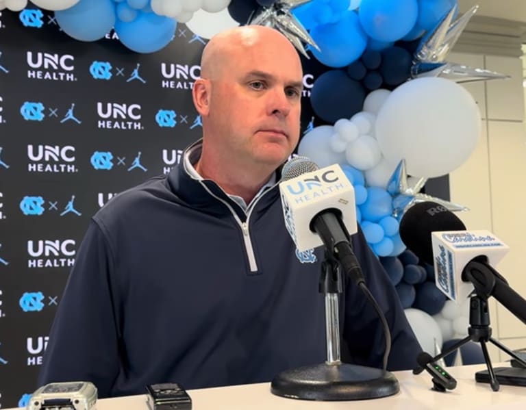 UNC OC Chip Lindsey Discusses UNC's Quarterback Situation, Omarion Hampton's Touches, and More