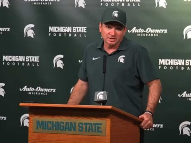 Michigan State coach Jonathan Smith likes where the Spartans are headed