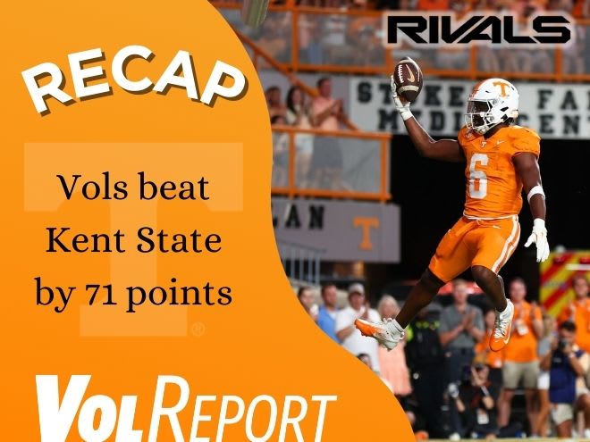 VolReport: Tennessee football beats Kent State by 71 points