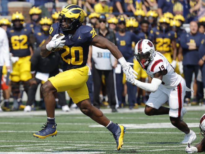 Michigan gets back to its roots in the ground game against Arkansas State