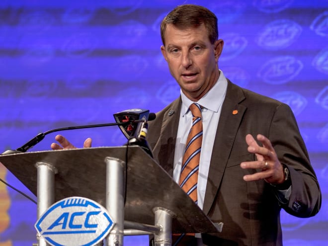 Clemson coach Dabo Swinney on NC State this week