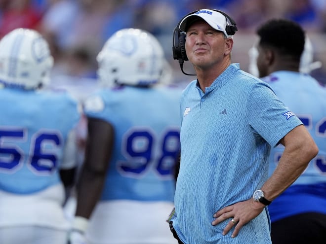 Kansas' Lance Leipold gives his take on West Virginia