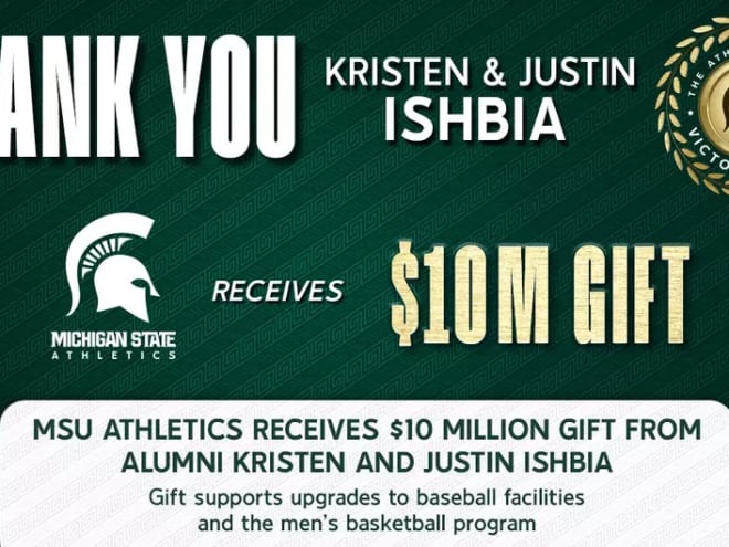 Kristen and Justin Ishbia provide $10 million gift to MSU Athletics