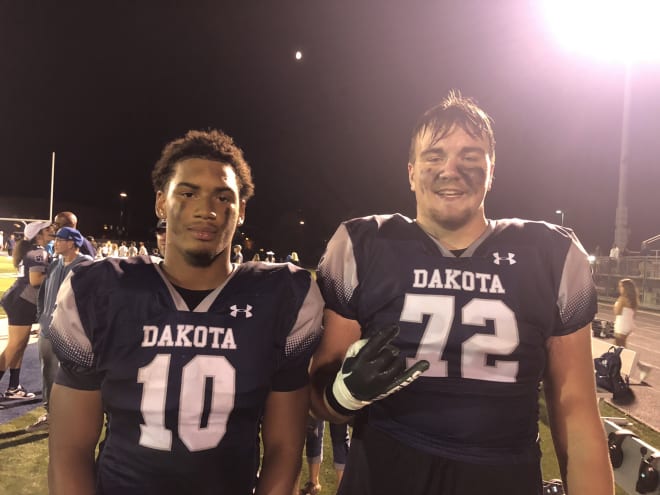 MSU commits Justin Bell & DiMari Malone on Dakota's 34-6 win vs. Anchor Bay