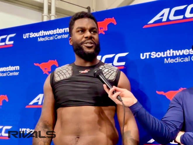 Veteran DL Jeffrey M’Ba Emerging Early in SMU Spring Practice