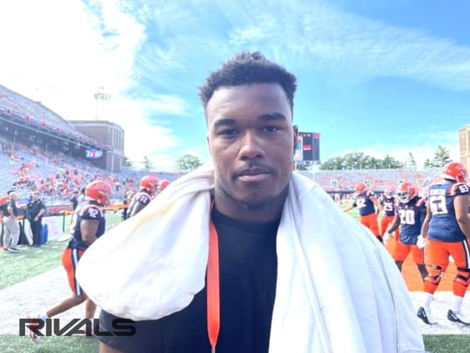 Four-star linebacker Keenan Harris visits Illinois