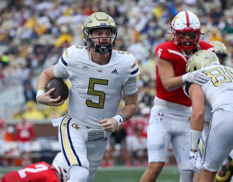 Tech turn to Zach Pyron at QB after Haynes King's injury for ND game ...