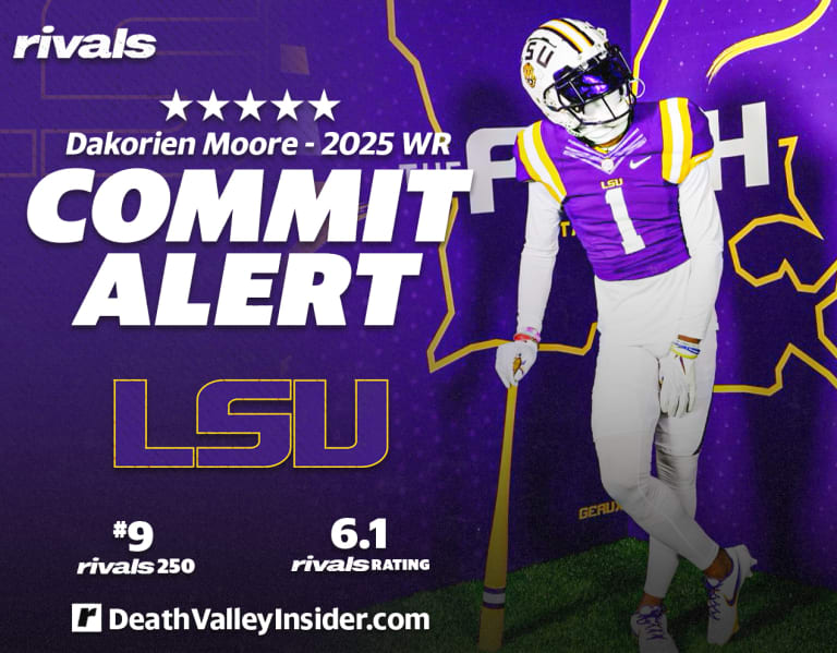 2025 fivestar Dakorien Moore commits to LSU BVM Sports