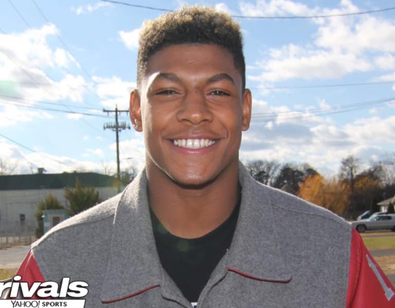 East running back Isaih Pacheco, of Rutgers, (1) smiles during the