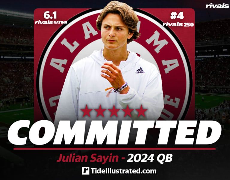 Alabama wins out for 2025 fivestar quarterback Julian Sayin