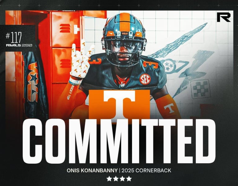 COMMIT ALERT: 2025 4-star DB Onis Konanbanny picks Tennessee football -  VolReport: Tennessee Volunteers Football & Basketball Recruiting