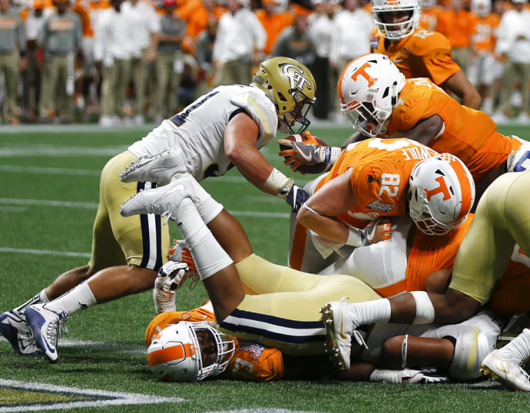 Record crowd watches No. 17 Vols beat Virginia Tech 45-24