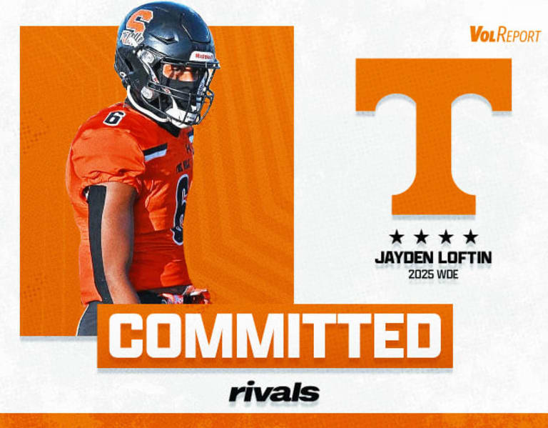 COMMIT ALERT 4star EDGE Jayden Loftin picks Vols, finds 'family