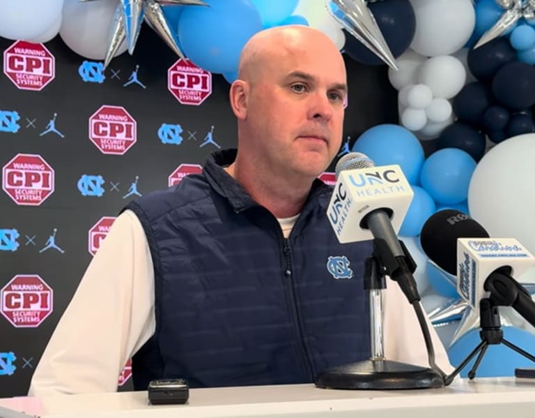 UNC Offensive Coordinator Chip Lindsey Discusses Omarion Hampton, O-Line, Boston College, and More