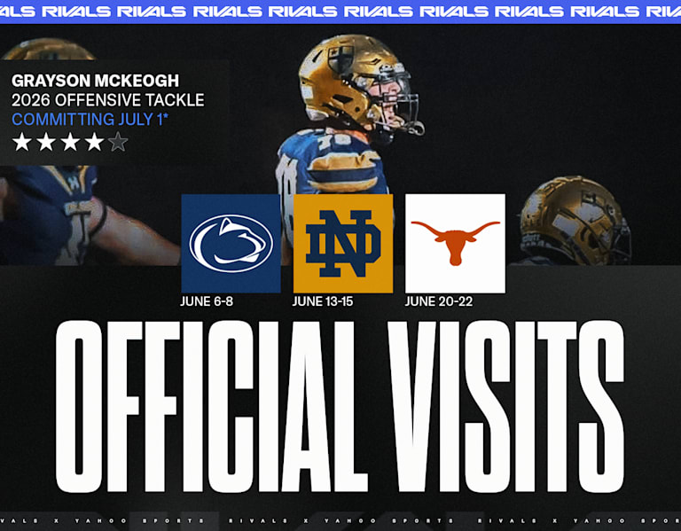 Rivals250 OT Grayson McKeogh sets trio of official visits, commitment date