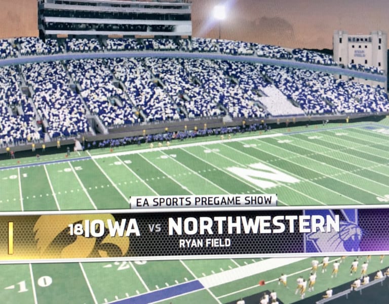 IowaSim21 Iowa Hawkeyes vs. Northwestern Wildcats Cody Hills