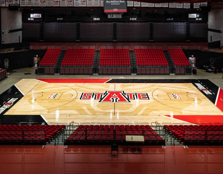 Arkansas State reveals new basketball court and upgrades