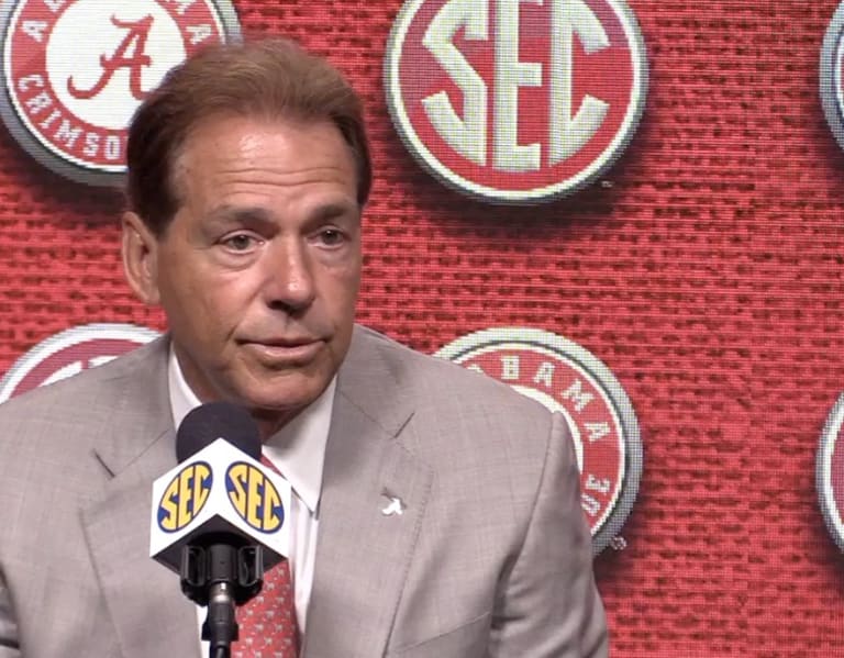 Nick Saban Press Conference during SEC Media Days TideIllustrated