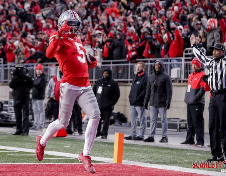 Why does Ohio State football's Garrett Wilson have one reception in two  games? 