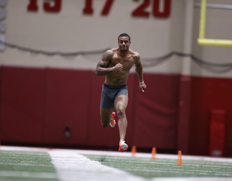 Jaylen Waddle is set to run the 40-yard dash at Alabama's Pro Day