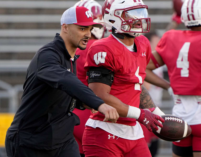 VIDEO: Wisconsin running backs coach Devon Spalding discusses his group ...