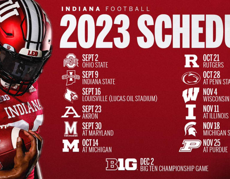 2023 Indiana football schedule released TheHoosier