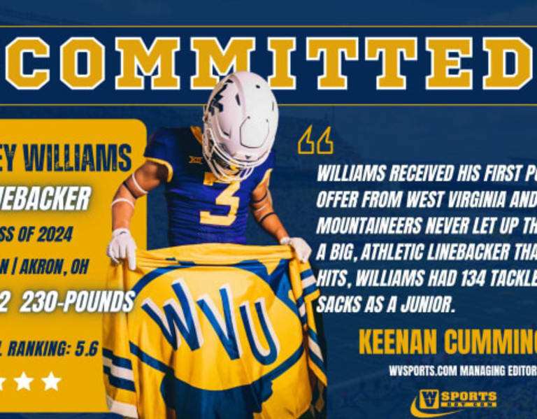 2024 LB Williams makes commitment to West Virginia football BVM Sports