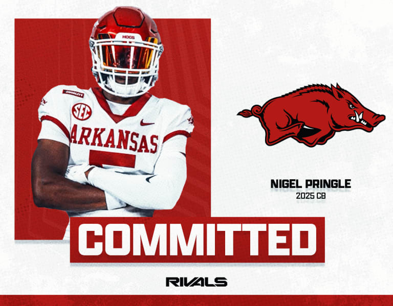 2025 CB Nigel Pringle breaks down Arkansas commitment