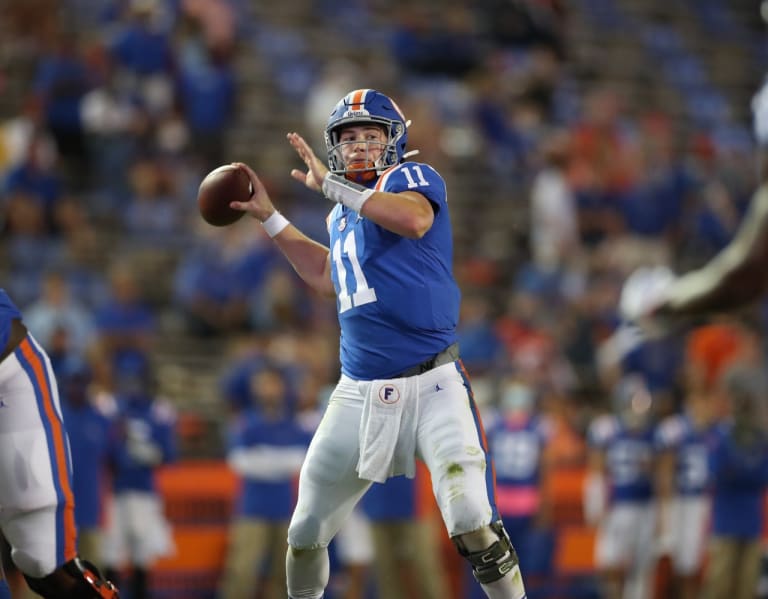 Danny Wuerffel congratulates Kyle Trask on TD record - 1standTenFlorida