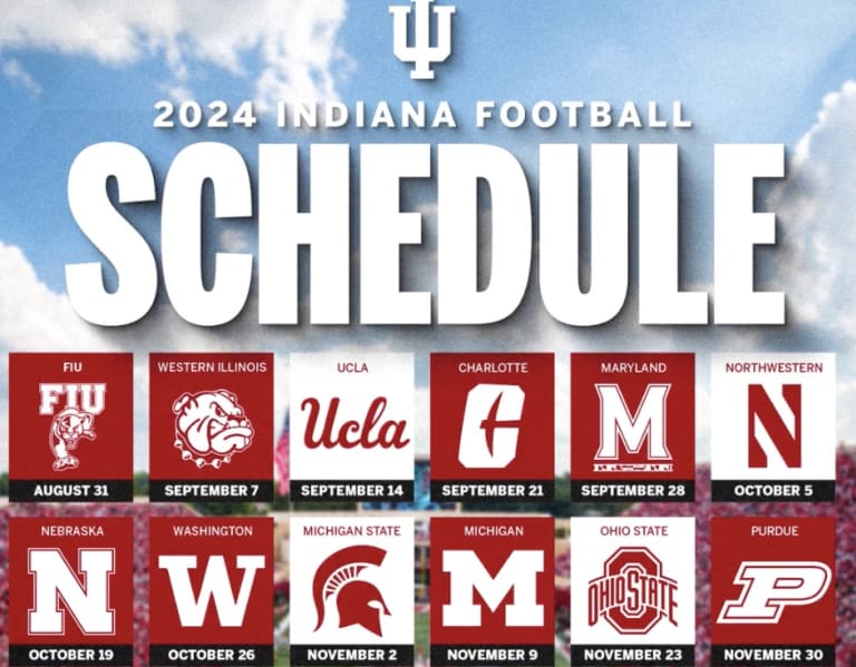 2024 Indiana Hoosiers Football Schedule Latia Monique