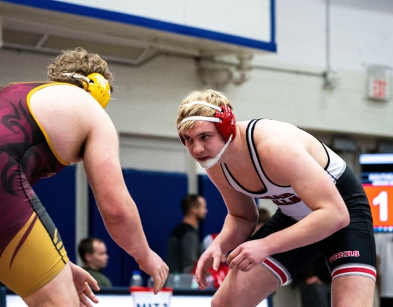 Iowa Football Signees and Recruits at State Wrestling Tournament