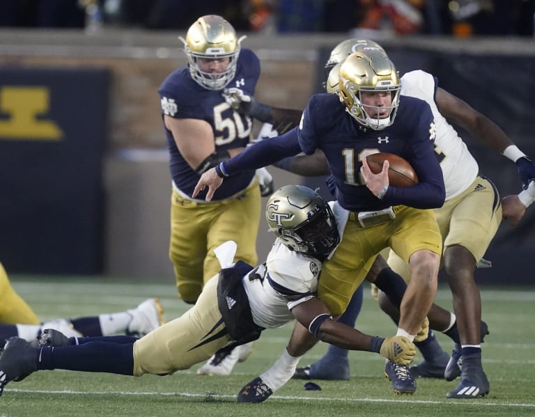 Notre Dame Fighting Irish Football Freshman Quarterback Tyler Buchner ...