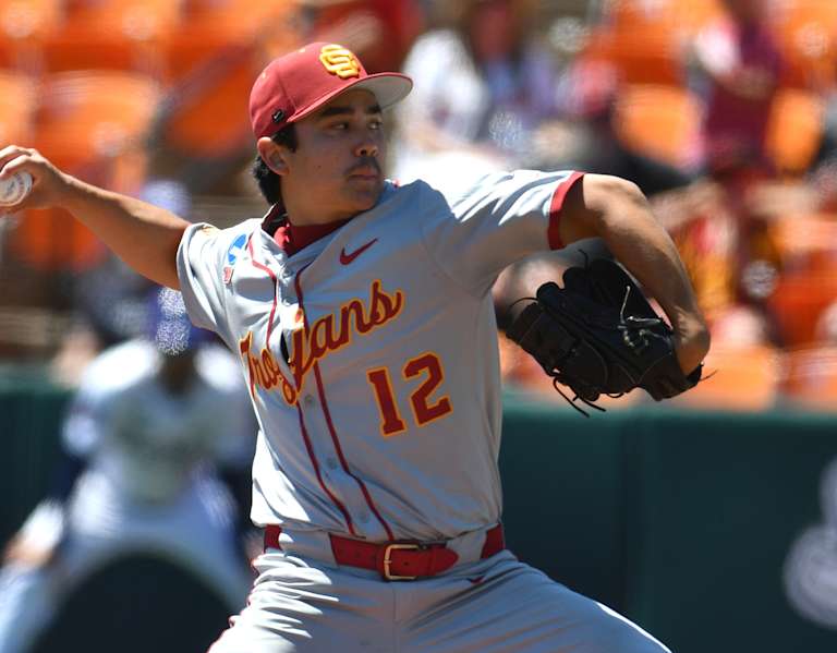 Caden Aoki brings his best on mound as USC wins NCAA regional opener
