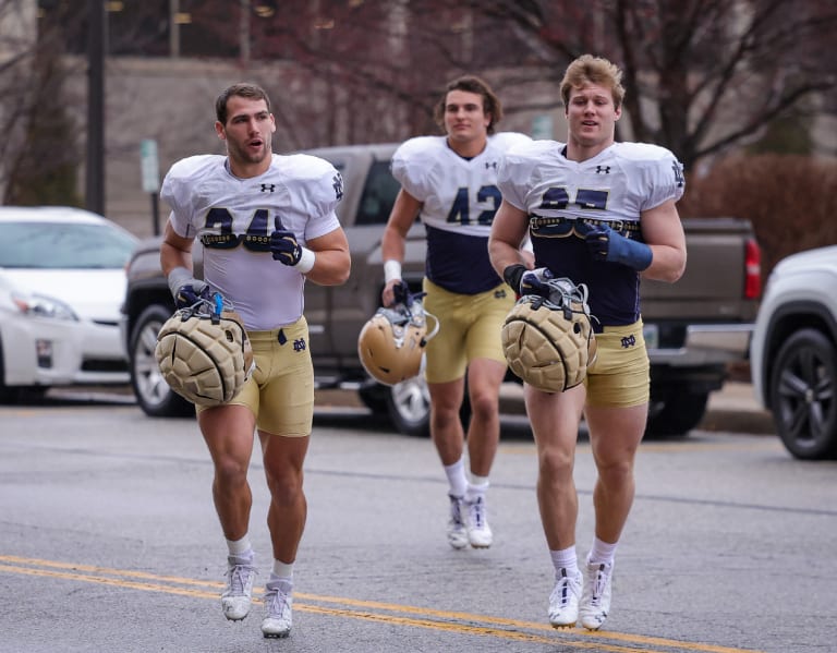 Watch Highlights from Notre Dame's sixth spring football practice