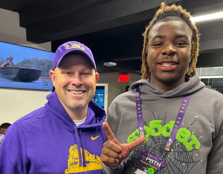 Class of 2025 defensive end Trajen Odom on LSU visit, offer