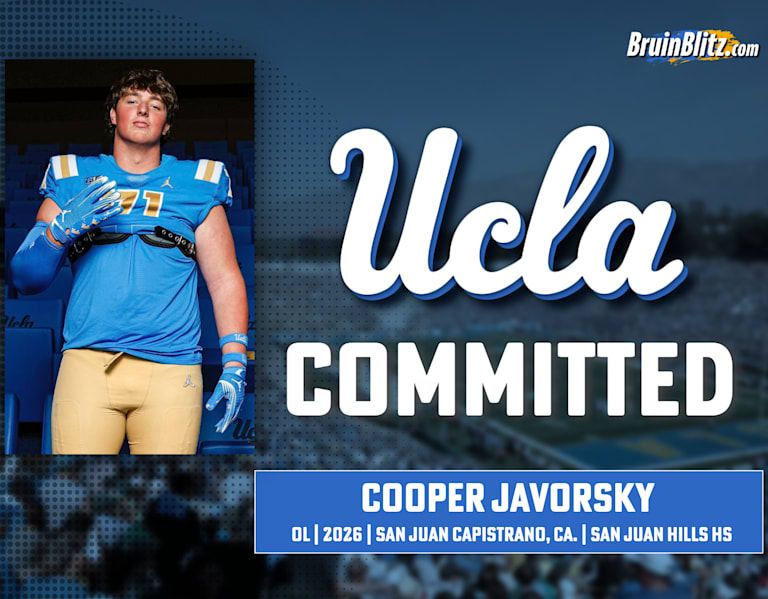 Overwhelming official visit leads IOL Cooper Javorsky to UCLA commitment