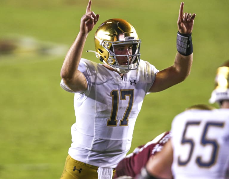 Notre Dame quarterback Jack Coan showed improvement and poise in his lone  year as the Fighting Irish starter, College Football