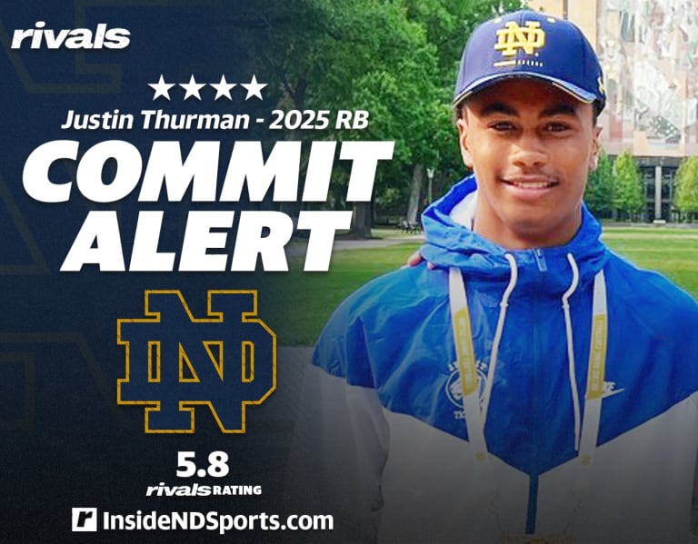 Justin Thurman Commits to Notre Dame as FourStar Running Back in 2025