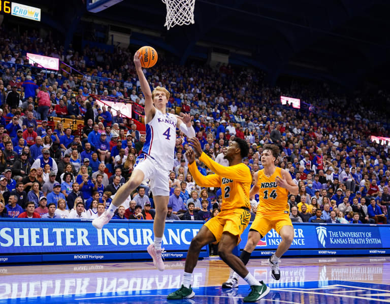 Quick Recap: No. 5 Kansas Passes By North Dakota State 82-59 - JayhawkSlant