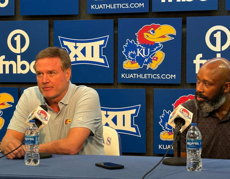 WATCH: Bill Self and Jacque Vaughn met wth the media on Tuesday