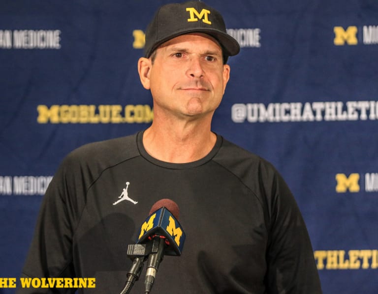 themaizeandbluereview michigan football video jim harbaugh press conference pre notre dame