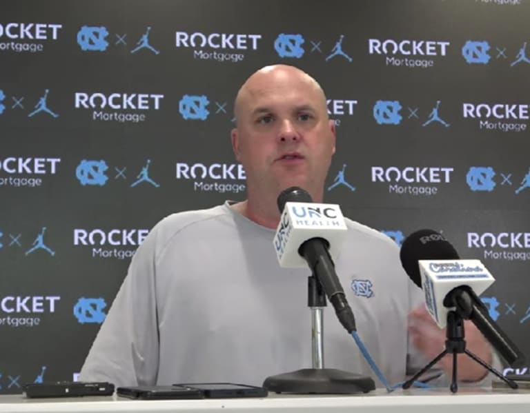 UNC OC Chip Lindsey Discusses Loss To Georgia Tech, Omarion Hampton, Receivers, And More