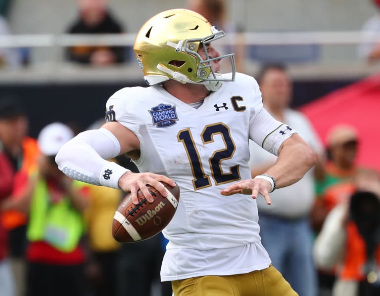 No Rust For Notre Dame Fighting Irish Quarterback Ian Book As Spring ...