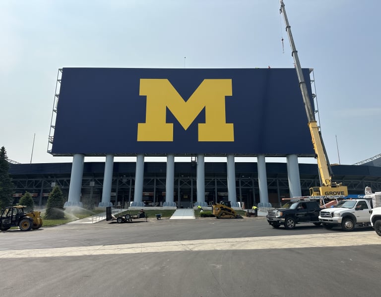 An update on Michigan Stadium's new scoreboards - Maize&BlueReview 