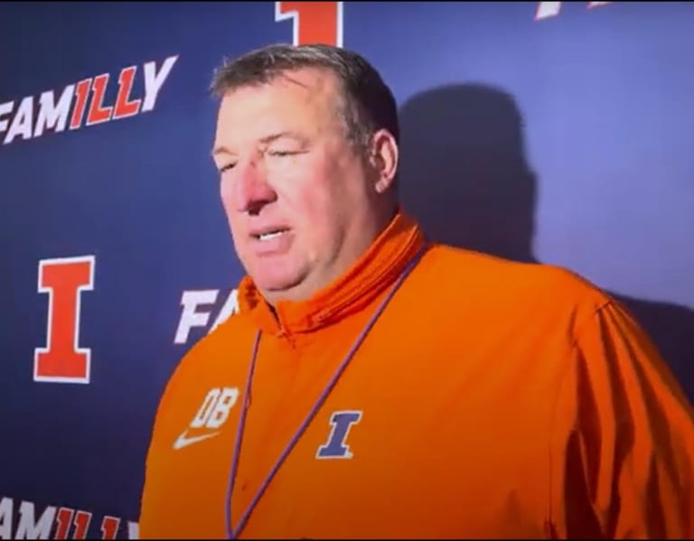 Watch: Bret Bielema media availability - OrangeandBlueNews: Illinois