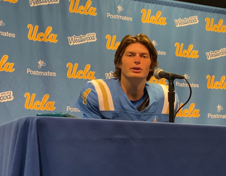 WATCH: UCLA QB Ethan Garbers, DT Jay Toia after spring showcase