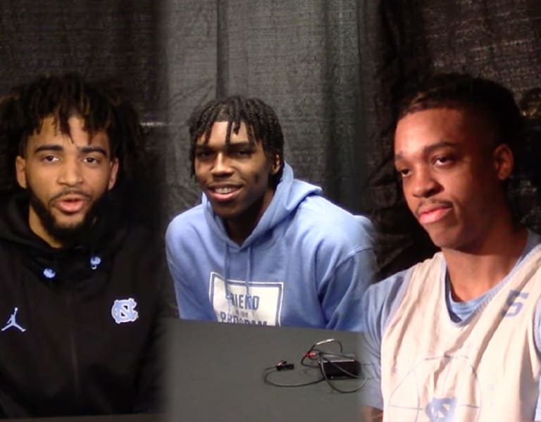 Video: Caleb Love, Armando Bacot, R.J. Davis Pre-Elite 8 Interviews