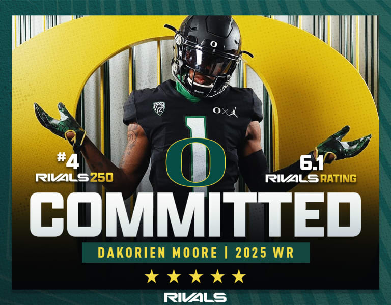 Oregon Makes July 4 Splash Landing Five-star WR Dakorien Moore ...